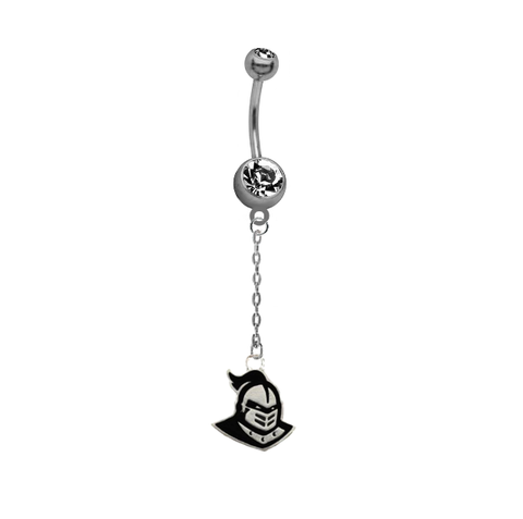 Central Florida Knights Dangle Chain Belly Button Navel Ring