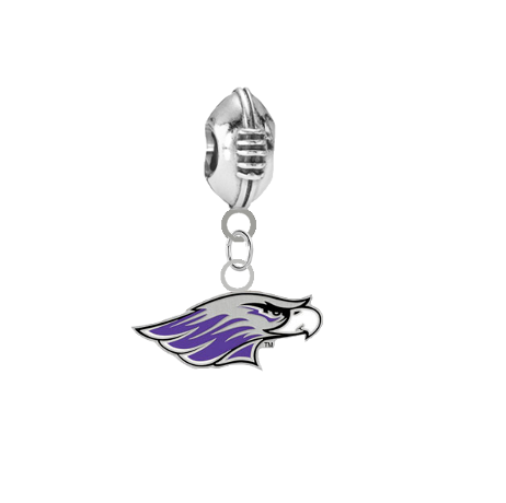 Wisconsin Whitewater Warhawks Football Universal European Bracelet Charm