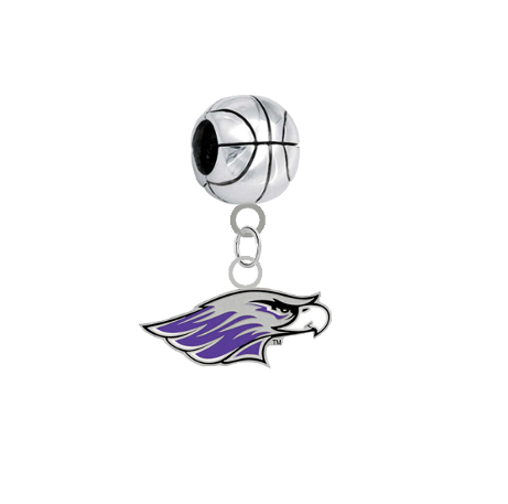 Wisconsin Whitewater Warhawks Basketball Universal European Bracelet Charm