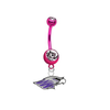 Wisconsin Whitewater Warhawks PINK College Belly Button Navel Ring