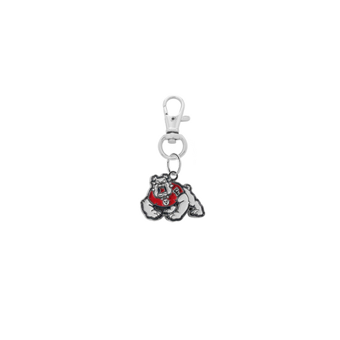 Fresno State Bulldogs Silver Pet Tag Dog Cat Collar Charm