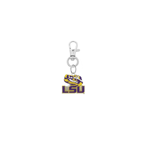 LSU Tigers 3 Silver Pet Tag Dog Cat Collar Charm