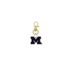 Michigan Wolverines 2 Gold Pet Tag Dog Cat Collar Charm