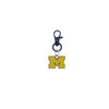 Michigan Wolverines 3 Black Pet Tag Dog Cat Collar Charm