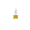 Michigan Wolverines 3 Rose Gold Pet Tag Dog Cat Collar Charm