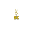 Michigan Wolverines 3 Gold Pet Tag Dog Cat Collar Charm