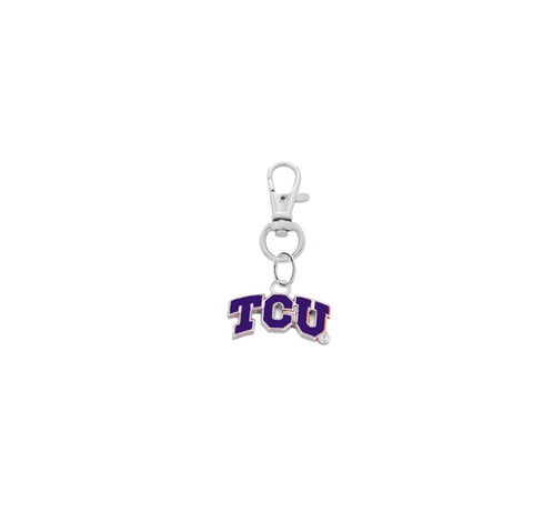 TCU Texas Christian Horned Frogs Silver Pet Tag Dog Cat Collar Charm