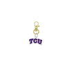 TCU Texas Christian Horned Frogs Gold Pet Tag Dog Cat Collar Charm