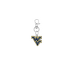 West Virginia Mountaineers Silver Pet Tag Dog Cat Collar Charm