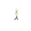 Atlanta Braves 3 Gold Pet Tag Dog Cat Collar Charm