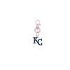 Kansas City Royals 2 Rose Gold Pet Tag Dog Cat Collar Charm