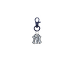 New York Yankees Black Pet Tag Dog Cat Collar Charm