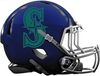 Seattle Mariners Custom Concept Navy Blue Mini Riddell Speed Football Helmet