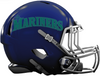 Seattle Mariners Custom Concept Navy Blue Mini Riddell Speed Football Helmet