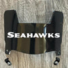 Seattle Seahawks Mini Football Helmet Visor Shield Black Dark Tint w/ Clips