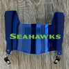 Seattle Seahawks Mini Football Helmet Visor Shield Blue Chrome Mirror w/ Clips