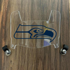 Seattle Seahawks Mini Football Helmet Visor Shield Clear w/ Clips