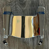 Seattle Seahawks Mini Football Helmet Visor Shield Silver Chrome Mirror w/ Clips