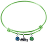 Seattle Seahawks Lime Green NFL Expandable Wire Bangle Charm Bracelet