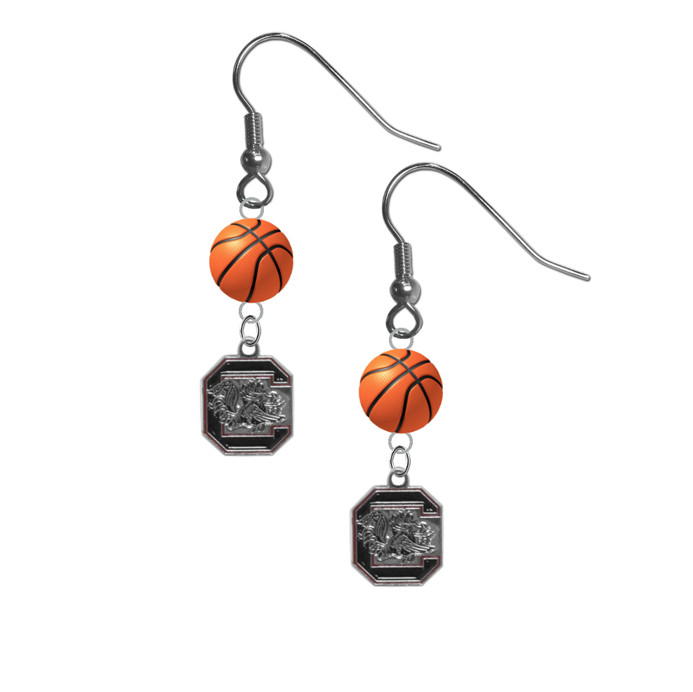 South Carolina Gamecocks NCAA Basketball Dangle Earrings