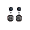 South Carolina Gamecocks BLACK Swarovski Crystal Stud Rhinestone Earrings