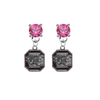 South Carolina Gamecocks PINK Swarovski Crystal Stud Rhinestone Earrings