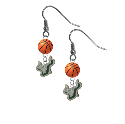 South Florida Bulls NCAA Basketball Dangle Earrings