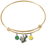 South Florida Bulls GOLD Color Edition Expandable Wire Bangle Charm Bracelet
