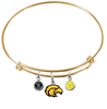 Southern Mississippi Golden Eagles GOLD Color Edition Expandable Wire Bangle Charm Bracelet