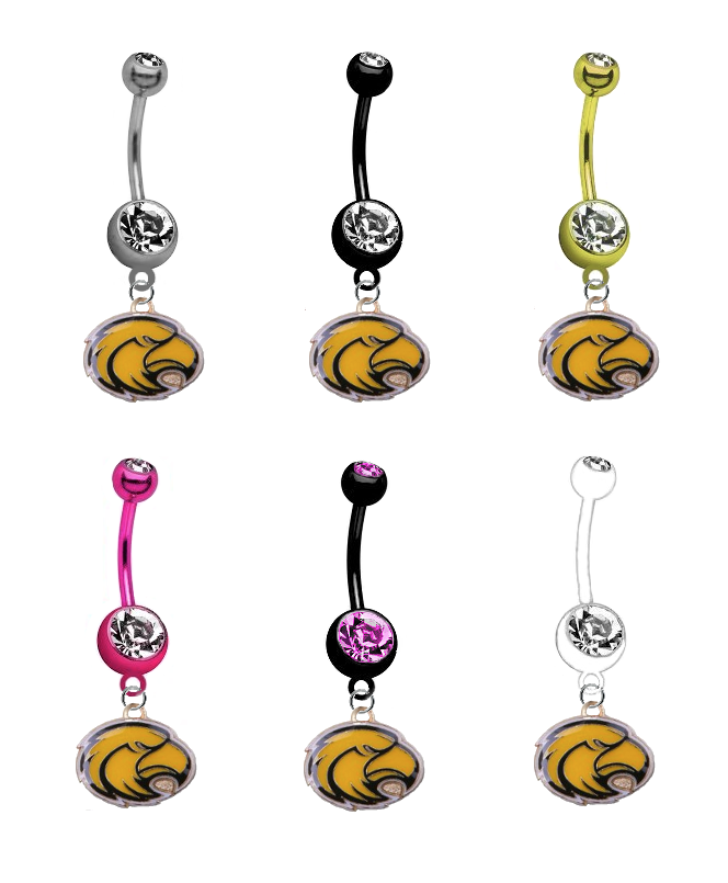 Southern Mississippi Golden Eagles NCAA College Belly Button Navel Ring - Pick Your Color