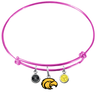 Southern Mississippi Golden Eagles PINK Color Edition Expandable Wire Bangle Charm Bracelet