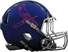 St Louis Cardinals Custom Concept Navy Blue Mini Riddell Speed Football Helmet