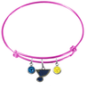 St Louis Blues Color Edition PINK Expandable Wire Bangle Charm Bracelet