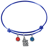 St Louis Cardinals Blue MLB Expandable Wire Bangle Charm Bracelet