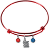 St Louis Cardinals Red MLB Expandable Wire Bangle Charm Bracelet