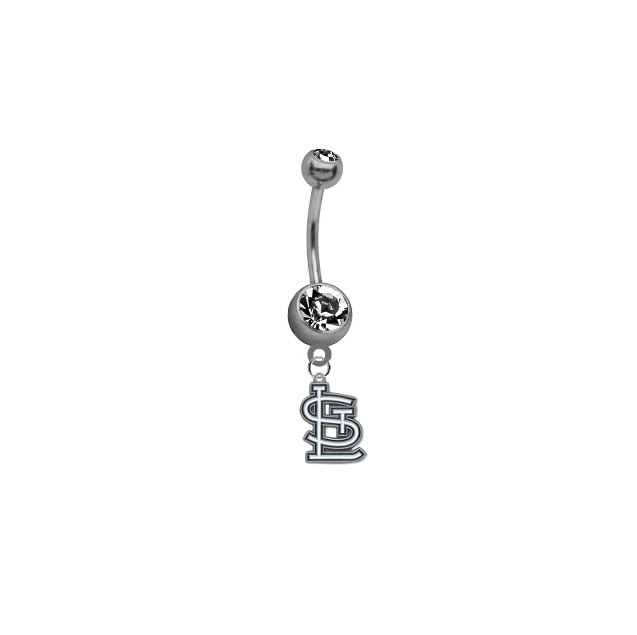 St Louis Cardinals MLB Baseball Belly Button Navel Ring