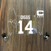 Buffalo Bills Stefon Diggs Mini Football Helmet Visor Shield Clear w/ Clips