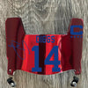 Buffalo Bills Damar Stefon Diggs Football Helmet Visor Shield Red Chrome Mirror w/ Clips
