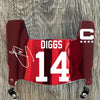 Buffalo Bills Damar Stefon Diggs Football Helmet Visor Shield Red Chrome Mirror w/ Clips