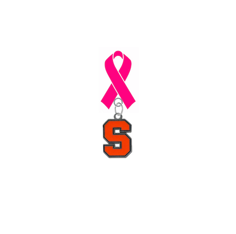 Syracuse Orange Breast Cancer Awareness / Mothers Day Pink Ribbon Lapel Pin