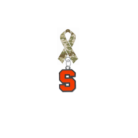 Syracuse Orange Salute to Service Military Appreciation Camo Ribbon Lapel Pin