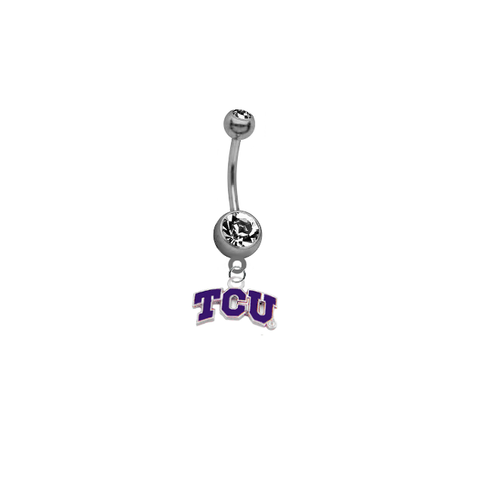 TCU Texas Christian Horned Frogs NCAA College Belly Button Navel Ring