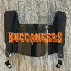 Tampa Bay Buccaneers Mini Football Helmet Visor Shield Black Dark Tint w/ Clips