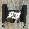 Tampa Bay Buccaneers Mini Football Helmet Visor Shield Black Dark Tint w/ Clips