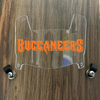 Tampa Bay Buccaneers Mini Football Helmet Visor Shield Clear w/ Clips