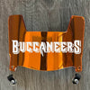 Tampa Bay Buccaneers Mini Football Helmet Visor Shield Orange Chrome Mirror w/ Clips