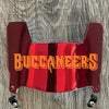 Tampa Bay Buccaneers Mini Football Helmet Visor Shield Red Chrome Mirror w/ Clips