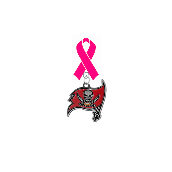 Tampa Bay Buccaneers NFL Breast Cancer Awareness / Mothers Day Pink Ribbon Lapel Pin