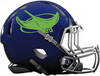 Tampa Bay Rays Custom Concept Navy Blue Mini Riddell Speed Football Helmet
