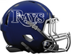 Tampa Bay Rays Custom Concept Navy Blue Mini Riddell Speed Football Helmet